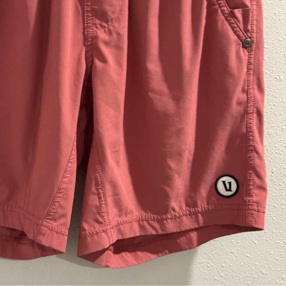 Vuori Men's Saltwater Red Kore Shorts Lined Performance Athletic Stretch *READ* - Picture 3 of 4